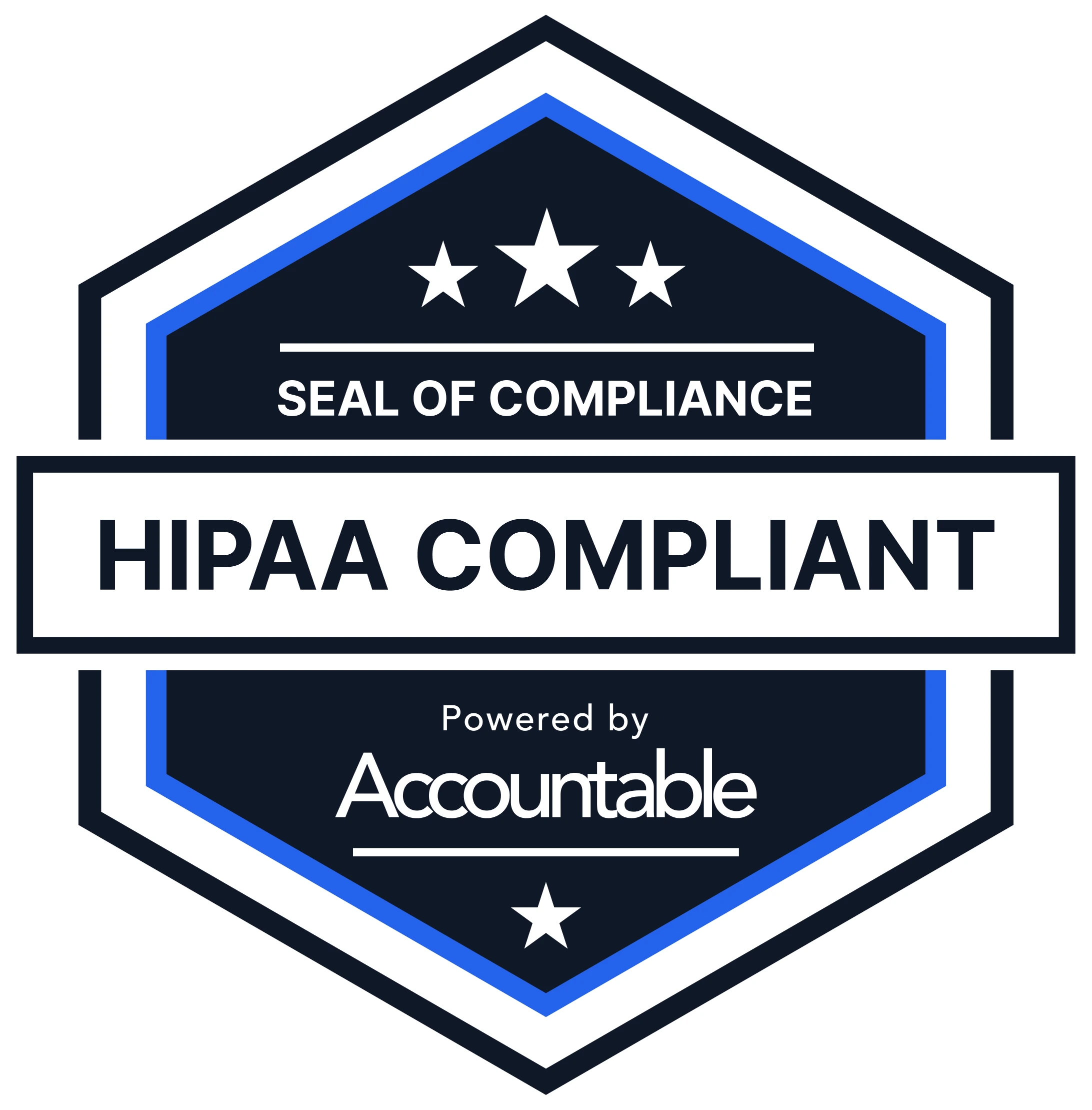 HIPAA compliant, verified by Accountable HQ